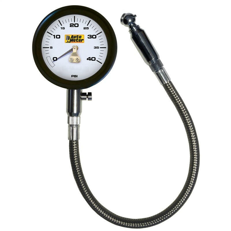Autometer NASCAR Performance 40PSI Lo-Pressure Tire Pressure Gauge Gauges AutoMeter