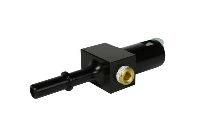 Aeromotive 5/16in Quick Connect with AN-06 port and 1/8in gauge port Fittings Aeromotive