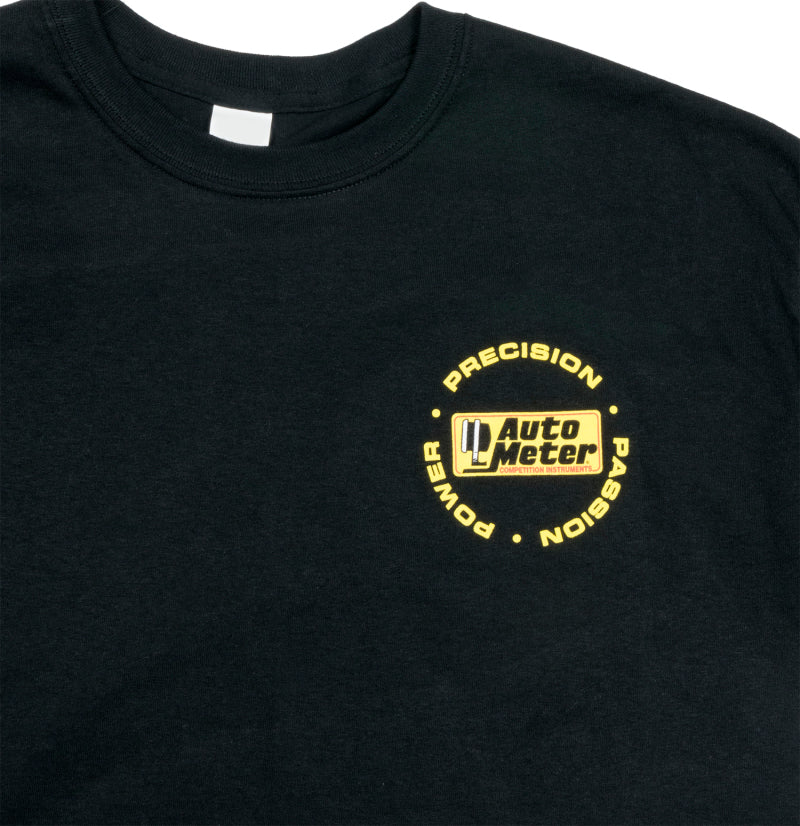 Autometer Black Competition Instruments T-Shirt - XXL Headwear AutoMeter