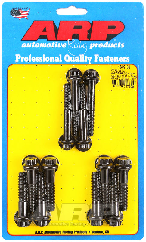 ARP Ford 351C w/Edelbrock RPM air gap 12pt intake manifold bolt kit Hardware Kits - Other ARP