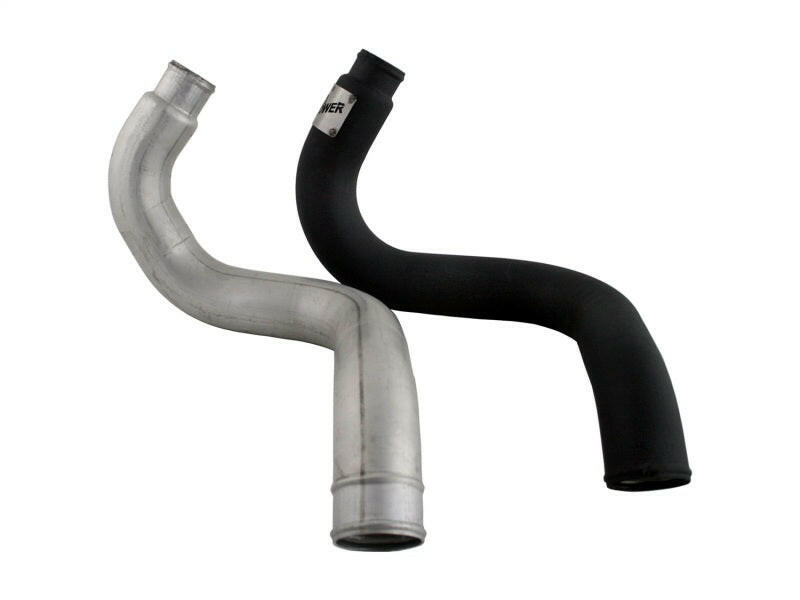 aFe BladeRunner 3in Black Intercooler Hot Cold Side Tubes Combo 02-04 GM Diesel Trucks 6.6L V8 (td) Intercoolers aFe