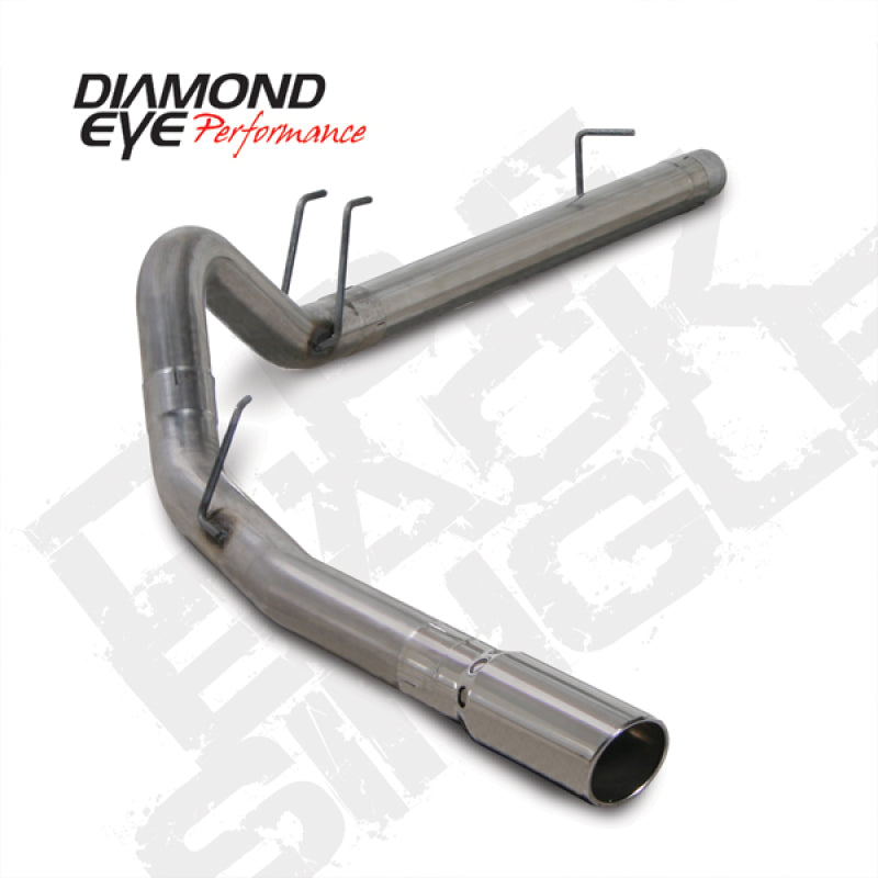 Diamond Eye KIT 4in DPF-BACK SGL SS 08-09 6 4L F250/F350 PCKGD BX46X14X14OD EL-PL 44inX13 5inX13 5in DPF Back Diamond Eye Performance