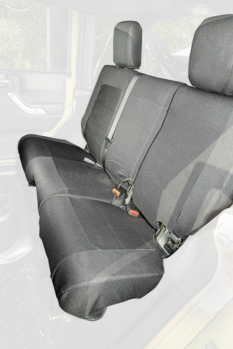 Rugged Ridge E-Ballistic Seat Cover Rear Black 07-10 JK 4Dr Seat Covers Rugged Ridge