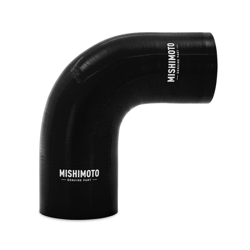 Mishimoto Silicone Reducer Coupler 90 Degree 2in to 2.5in - Black Silicone Couplers & Hoses Mishimoto