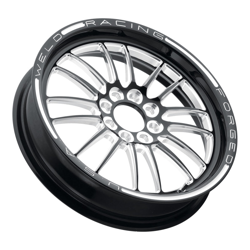 Weld Tuner Import 15x3.5 / 4x100mm BP / 2.25in. BS 1-Piece Black Wheel Wheels - Forged Weld