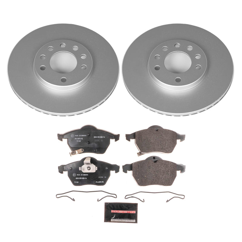 Power Stop 99-03 Saab 9-3 Front Euro-Stop Brake Kit Brake Kits - OE PowerStop