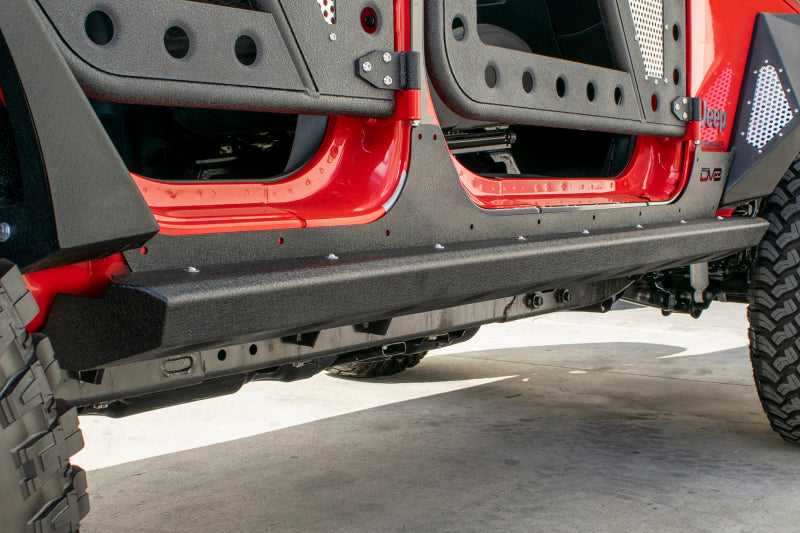 DV8 Offroad 2007-2018 Jeep Wrangler JK (4-door) Frame Mounted Sliders Side Steps DV8 Offroad