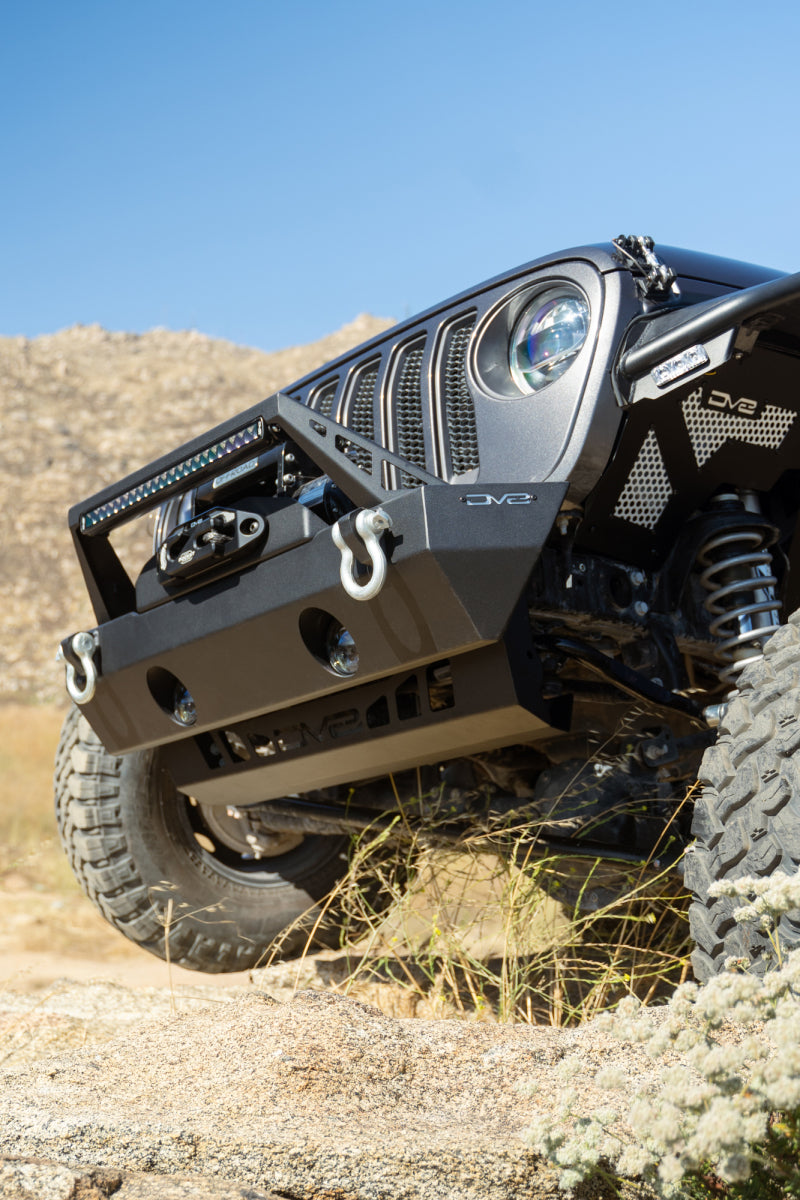 DV8 Offroad 18-23 Jeep Wrangler JL/JT Front Bumper Sway-Bar Disconnect Motor Skid Plate Skid Plates DV8 Offroad