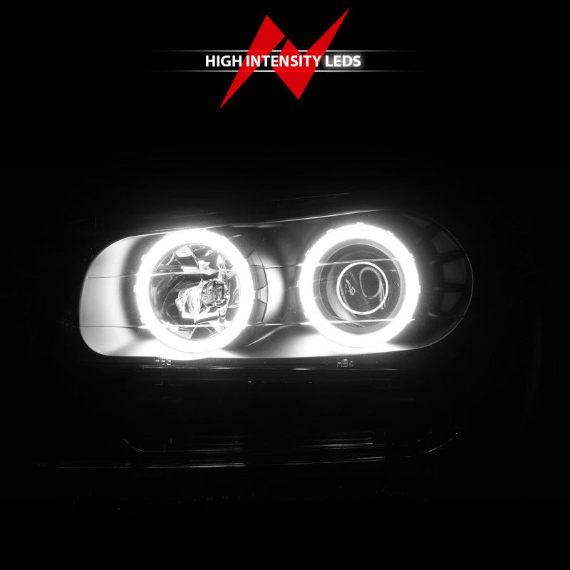 ANZO 02-09 Chevrolet Trailblazer (Will Not Fit 06-09 LT) Projector Headlights w/Halo Black Housing Headlights ANZO