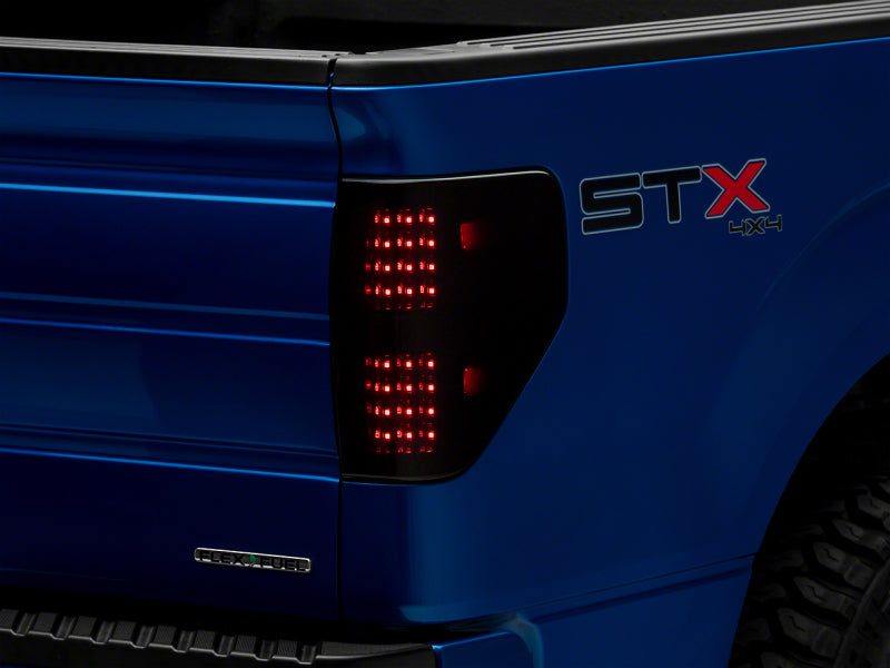 Raxiom 09-14 Ford F-150 Styleside Axial Series LED Tail Lights- Blk Housing (Smoked Lens) Tail Lights Raxiom