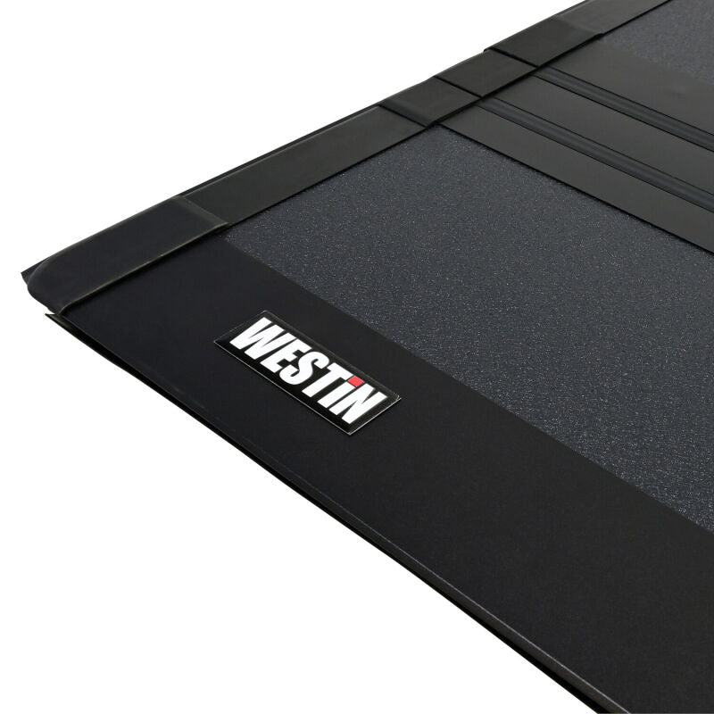Westin 07-21 Toyota Tundra 5ft 7in Bed Hard Tri-Fold Tonneau Cover - Black Tonneau Covers - Hard Fold Westin