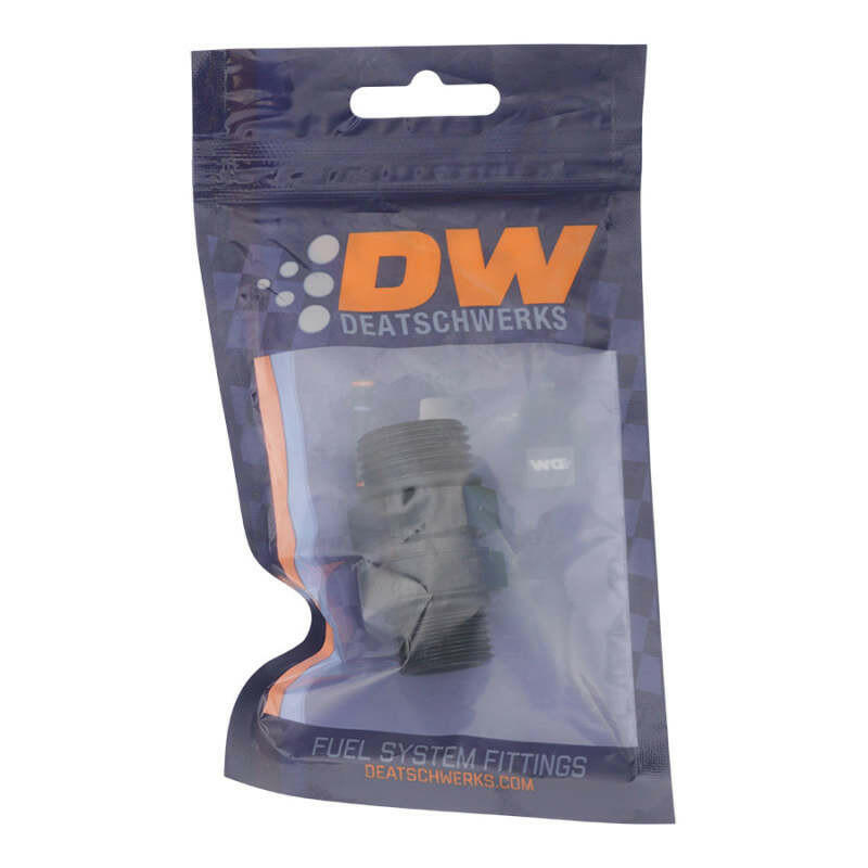 DeatschWerks 8AN ORB Male to 10AN ORB Male Swivel Adapter - Anodized Matte Black Fittings DeatschWerks