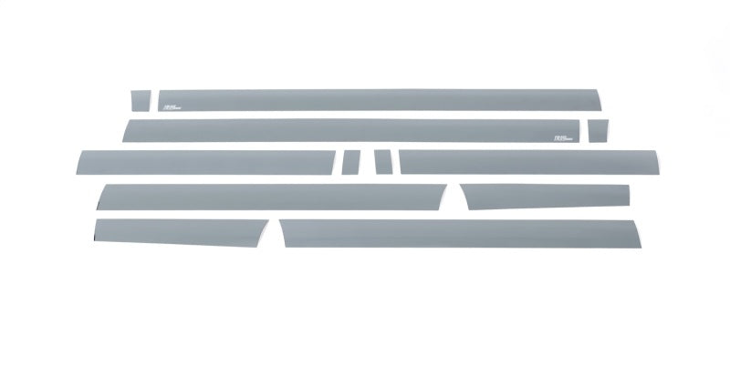 Putco 15-20 Ford F-150 Super Cab 8ft Long Box (4.25in Tall - 12pcs) Black Platinum Rocker Panels Body Armor & Rock Rails Putco