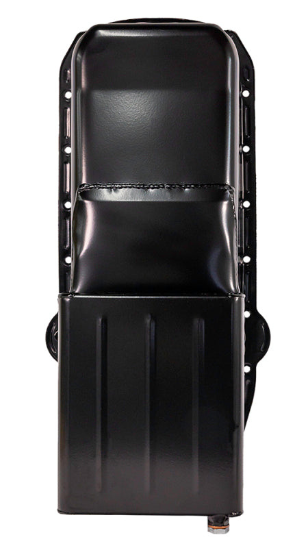 Moroso 80-85 SBC w/Passengers Side Dip Stick Dart SHP Chevy II Oil Pan - Black Oil Pans Moroso