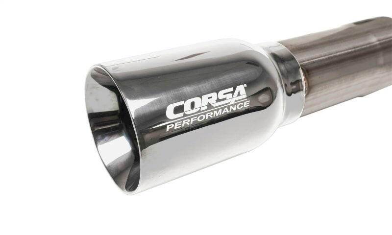 Corsa 2018-2025 Jeep Wrangler JLU 3.6L 2.75in Sport Cat-Back Exhaust w/ American Flag Tips Catback CORSA Performance