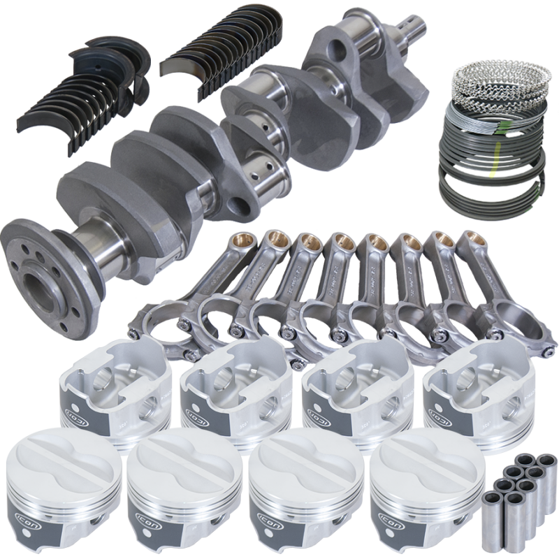 Eagle Chevy 350 3.750in Crank 5.700in I-Beam Rods -10cc 4.030in Pistons Rotating Assembly Rotating Assemblies Eagle