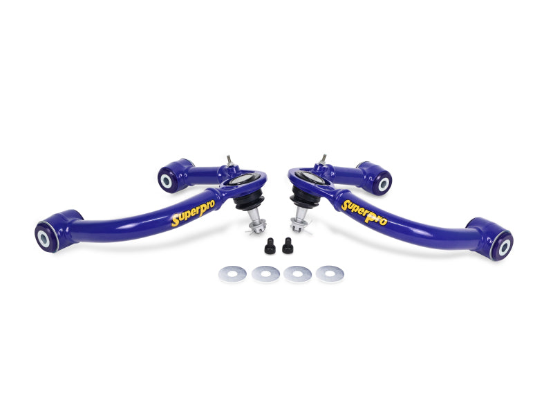 SuperPro 05-23 Toyota Tacoma 4WD Front Upper Fixed Offset Control Arm Set Control Arms Superpro