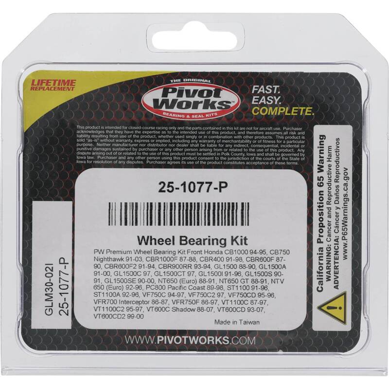 Pivot Works Premium Wheel Bearing Wheel Bearings Pivot Works