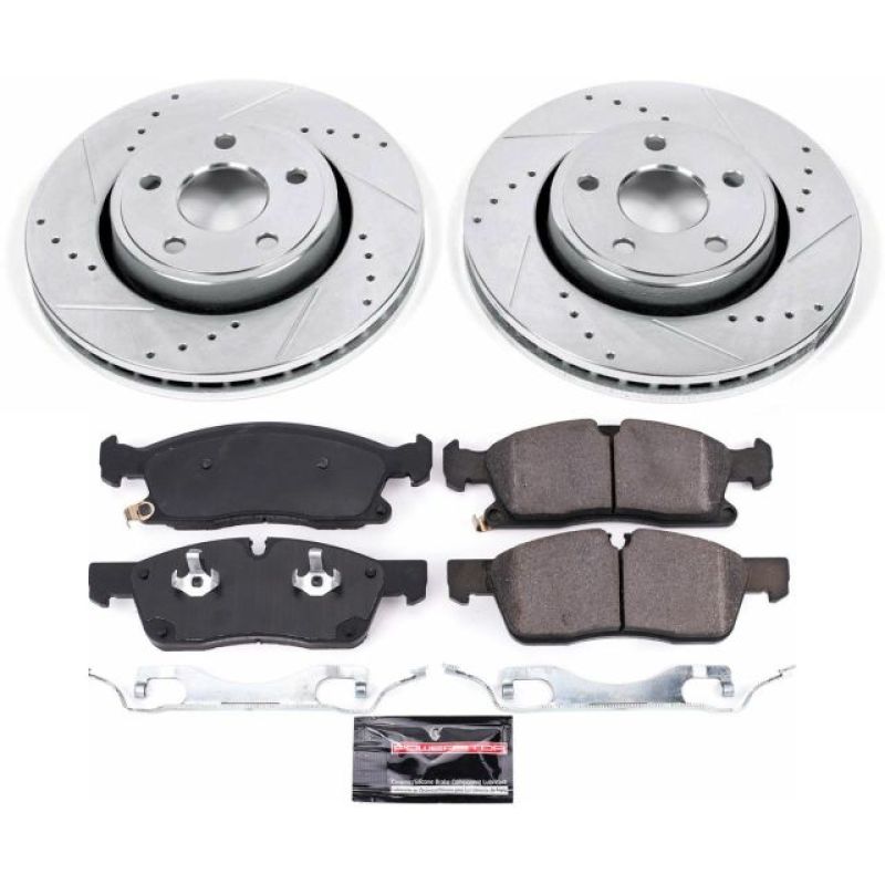 Power Stop 17-19 Jeep Grand Cherokee Front Z23 Evolution Sport Brake Kit Brake Kits - Performance D&S PowerStop