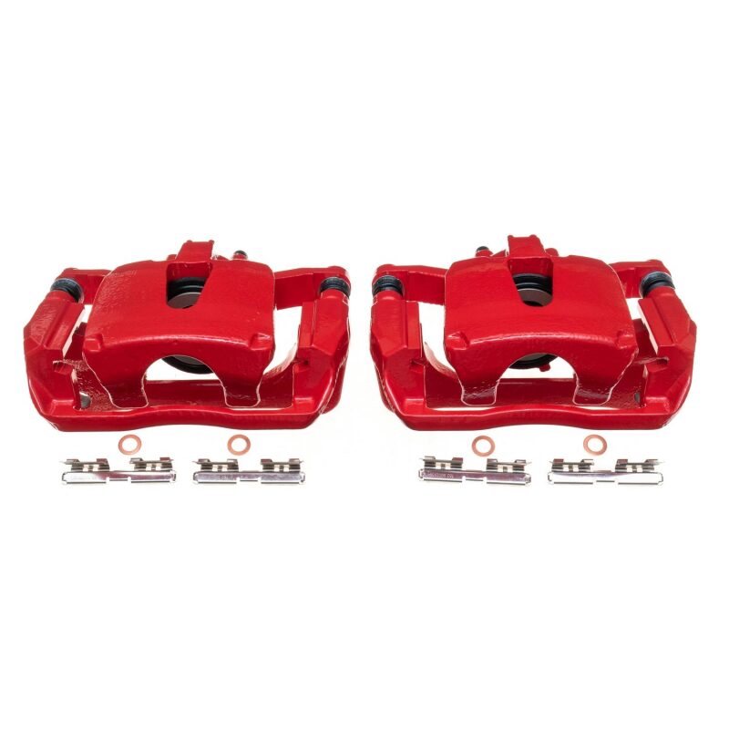 Power Stop 12-17 Ford F-150 Rear Red Calipers w/Brackets - Pair Brake Calipers - Perf PowerStop