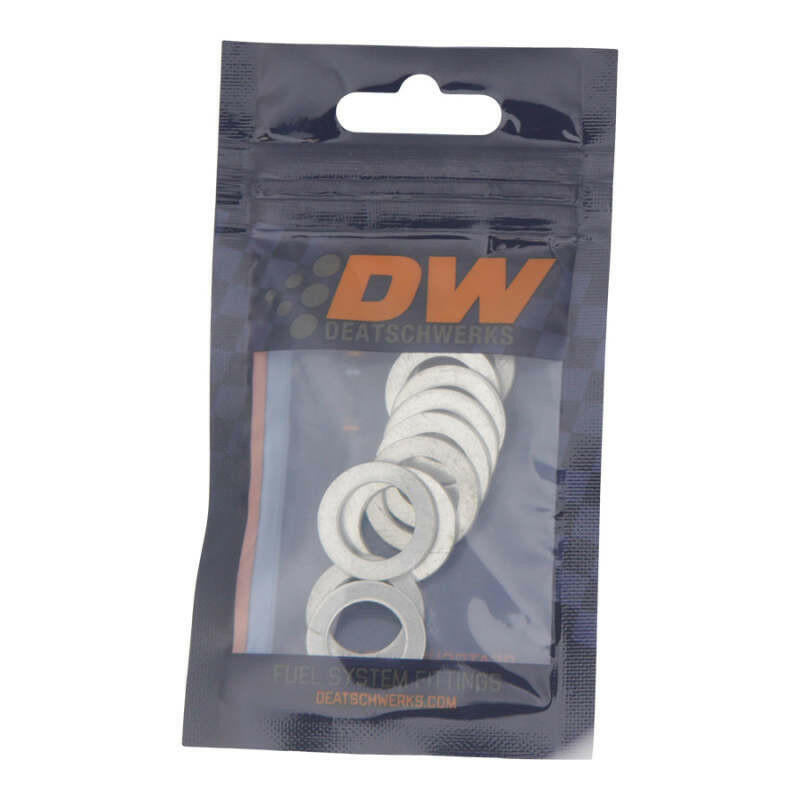 DeatschWerks -4 AN Aluminum Crush Washer (Pack of 10) Hardware - Singles DeatschWerks