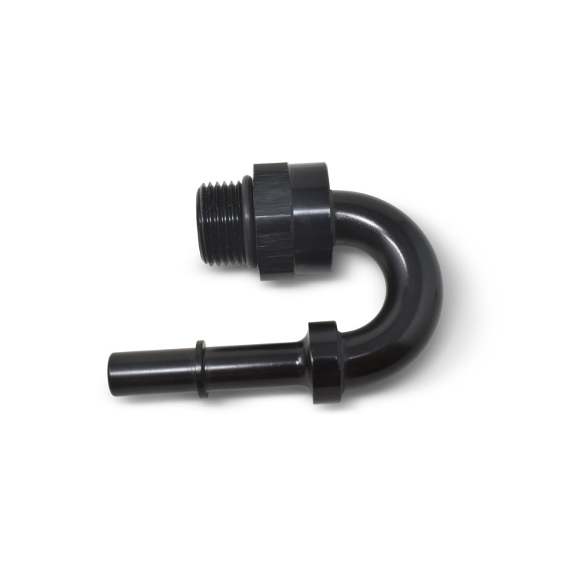 Russell Performance Adapter Fitting 3/8in SAE Quick Disconnect 180 DEG - Blk Fittings Russell