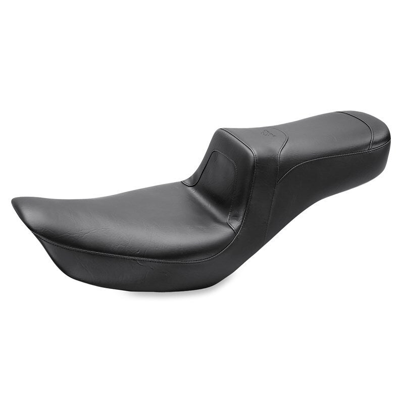Mustang 06-17 Harley Dyna Squareback 1PC Seat - Black One-Piece Motorcycle Seats Mustang Motorcycle