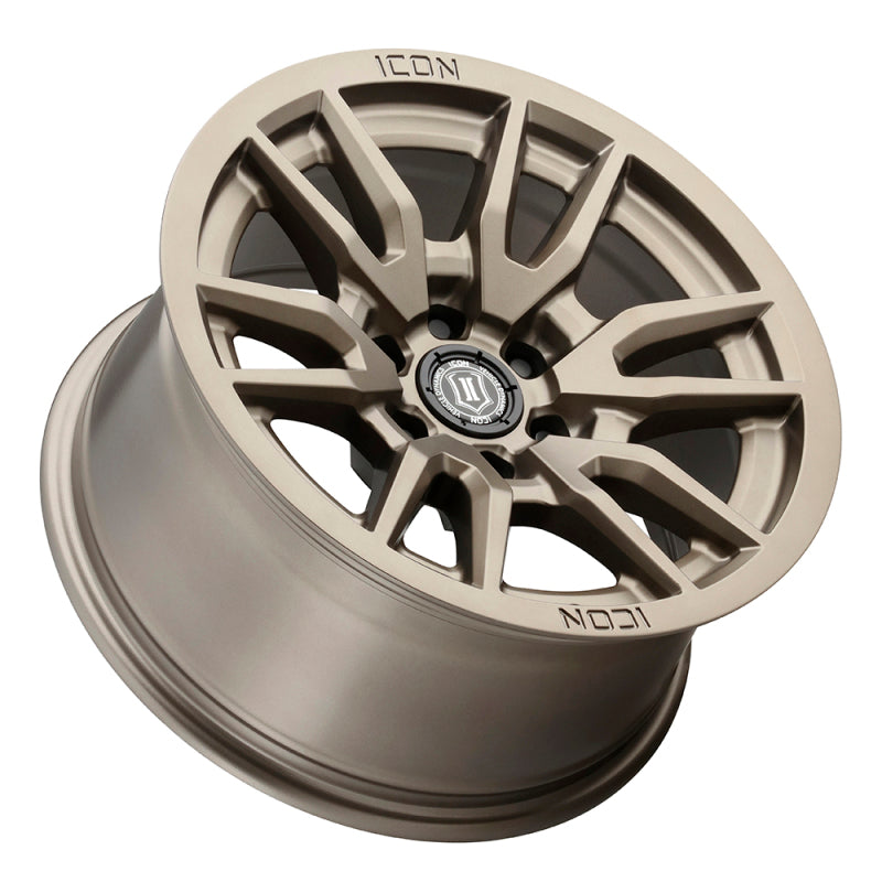 ICON Vector 6 17x8.5 6x5.5 0mm Offset 4.75in BS 106.1mm Bore Bronze Wheel Wheels - Cast ICON