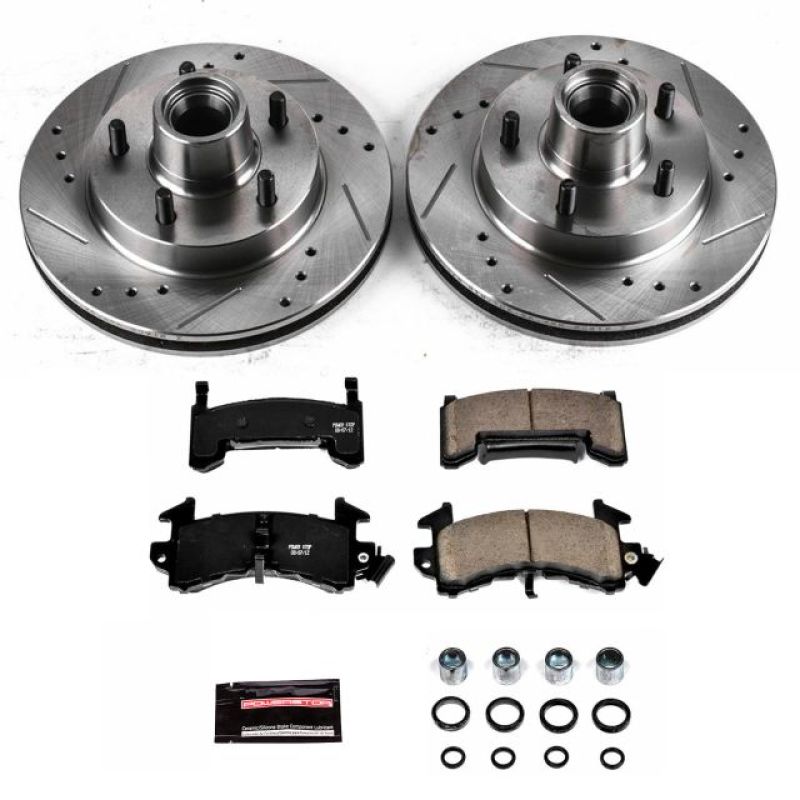 Power Stop 82-87 Buick Regal Front Z23 Evolution Sport Brake Kit Brake Kits - Performance D&S PowerStop