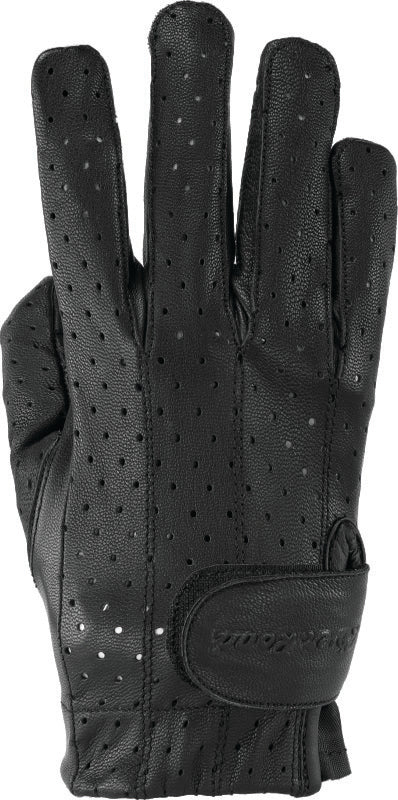 Kuryakyn Leather By River Road Tucson Leather Perforated Gloves Black Womens - XL Gloves Kuryakyn
