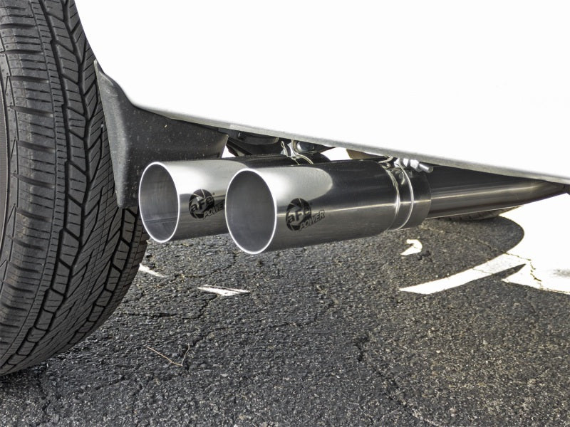 aFe Rebel Series CB 3in Middle Side Exit SS Exht w/Polish Tips 09-16 Chevy Silverado/GMC Sierra 1500 Catback aFe