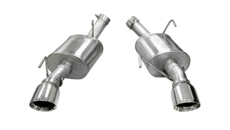 Corsa 2005-2010 Ford Mustang Shelby GT500 5.4L V8 Polished Xtreme Axle-Back Exhaust Axle Back CORSA Performance