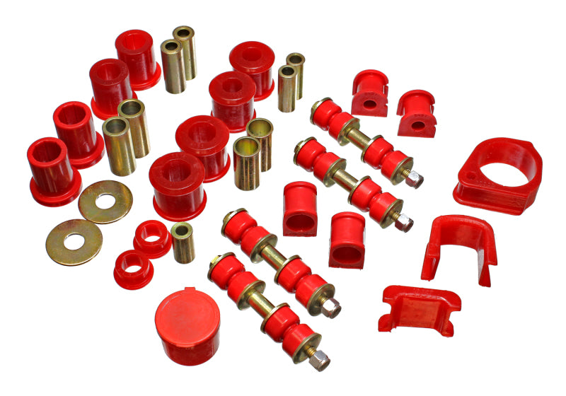 Energy Suspension 97-01 Ford Escort/ZX2 Red Hyper-flex Master Bushing Set Bushing Kits Energy Suspension