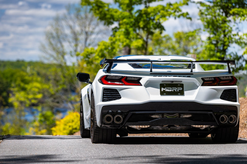 MBRP 20-24 Chevrolet Corvette C8 3in Active Cat Back Quad Split Rear Exit Exhaust w/ AFM Sims Catback MBRP