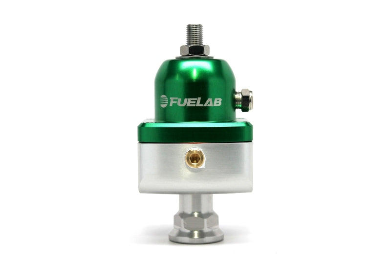 Fuelab 555 Carb Adjustable FPR Blocking 4-12 PSI (1) -8AN In (2) -8AN Out - Green Fuel Pressure Regulators Fuelab
