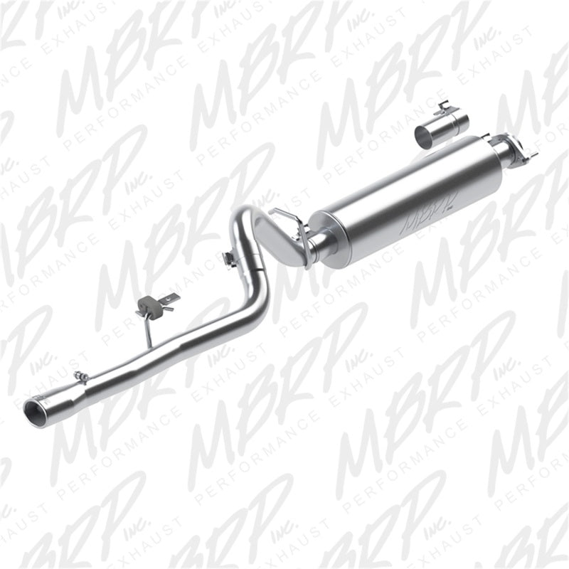 MBRP 86-00 Jeep 2.5L Cherokee 2.5in Cat Back Single T409 Catback MBRP