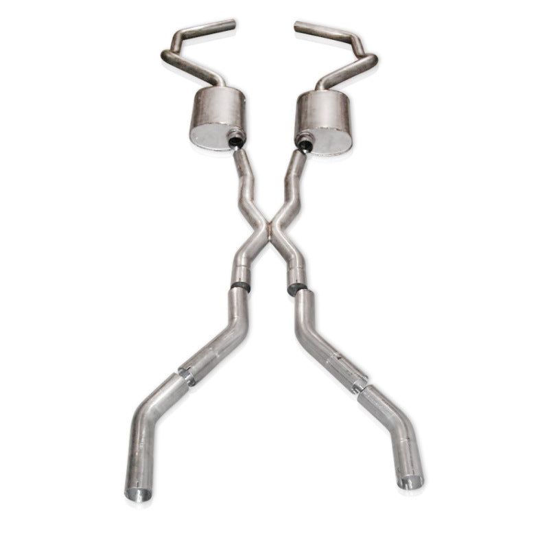 Stainless Works Chevy Camaro 1967-69 Exhaust 2.5in Stainless with X-Pipe Catback Stainless Works
