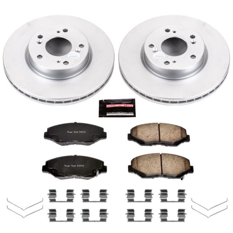 Power Stop 2013 Acura ILX Front Z17 Evolution Geomet Coated Brake Kit Brake Kits - Performance Blank PowerStop