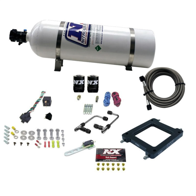 Nitrous Express Dominator Gemini Pro-Power Alcohol Nitrous Kit (100-500HP) w/15lb Bottle Nitrous Systems Nitrous Express