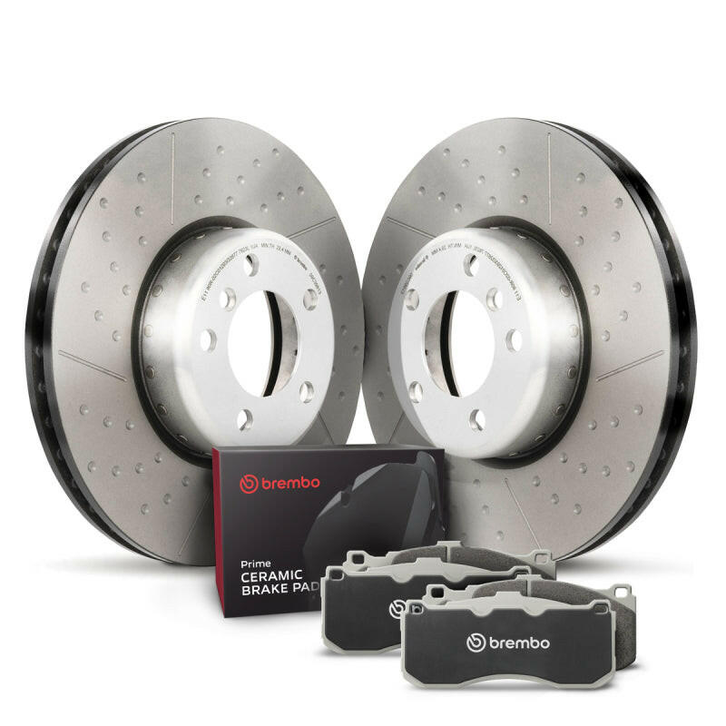 Brembo OE 12-15 BMW 335i/14-16 335i GT xDrive/13-15 335i xDrive/16-18 340i Front Disc Brake Kit Brake Rotors - OE Brembo OE