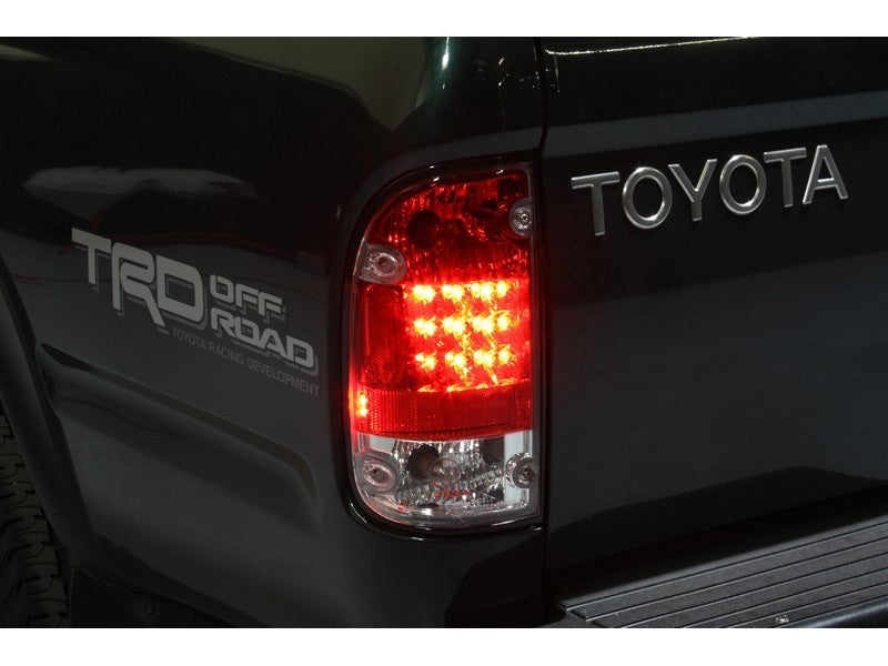 Spyder Toyota Tacoma 95-00 LED Tail Lights Red Clear ALT-YD-TT95-LED-RC Tail Lights SPYDER