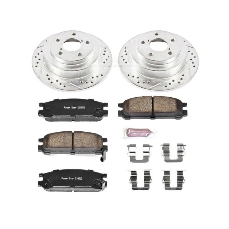 Power Stop 93-96 Subaru Impreza Rear Z23 Evolution Sport Brake Kit Brake Kits - Performance D&S PowerStop