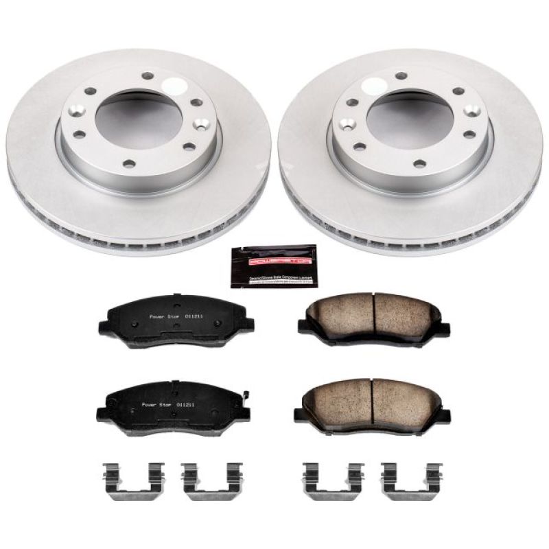 Power Stop 07-08 Hyundai Entourage Front Z17 Evolution Geomet Coated Brake Kit Brake Kits - Performance Blank PowerStop