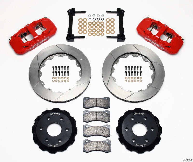 Wilwood AERO6 Front Truck Kit 14.25in Red 1999-2014 GM Truck/SUV 1500 Big Brake Kits Wilwood
