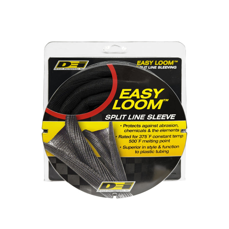 DEI Split Wire Sleeve Easy Loom 16mm-5/8in x 12 Black Thermal Sleeves DEI