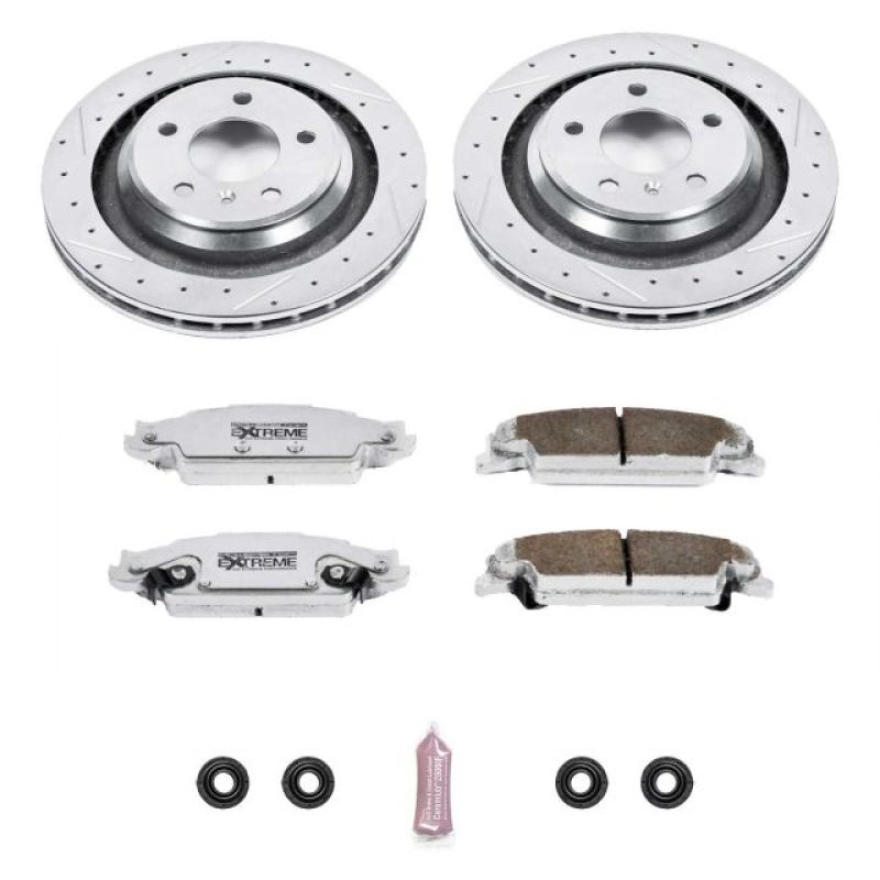 Power Stop 05-08 Pontiac Grand Prix Rear Z26 Street Warrior Brake Kit Brake Kits - Performance D&S PowerStop