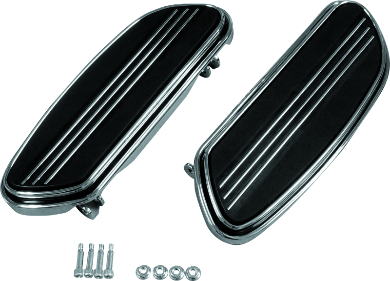 Bikers Choice 86-20 Touring 86-17 FLST 12-16 FLD Chrome Floorboard Kit Replaces H-D 50631-04 Pr Footpegs Bikers Choice