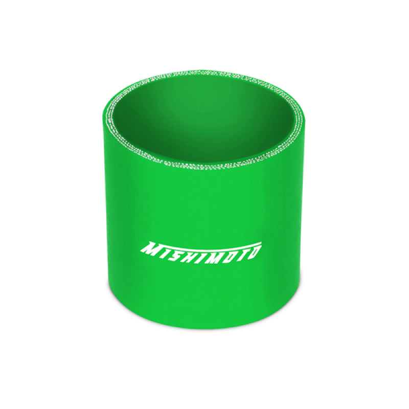 Mishimoto 2.5in. Straight Coupler Green Silicone Couplers & Hoses Mishimoto