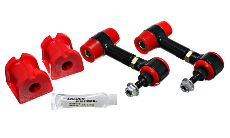 Energy Suspension 08-14 Subaru WRX Red 16mm Rear Sway Bar Bushing and Endlink Set Bushing Kits Energy Suspension
