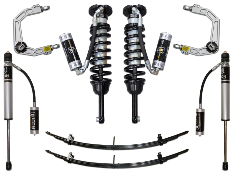 ICON 05-15 Toyota Tacoma 0-3.5in/2016+ Toyota Tacoma 0-2.75in Stg 4 Suspension System w/Billet Uca Coilovers ICON